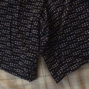 Liz Claiborne navy golf theme patterned shorts